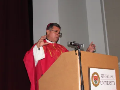New bishop brings message of faith to Wheeling University